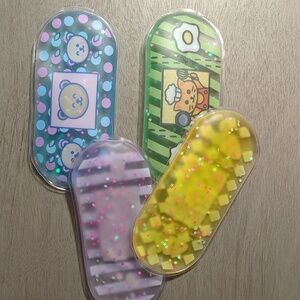 Kids Hot/Cold Pack Set - Green, Yellow, Purple, Blue